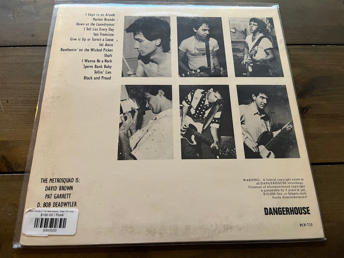 Black Randy & The Metrosquad - Pass The Dust, I Think I'm Bowie.