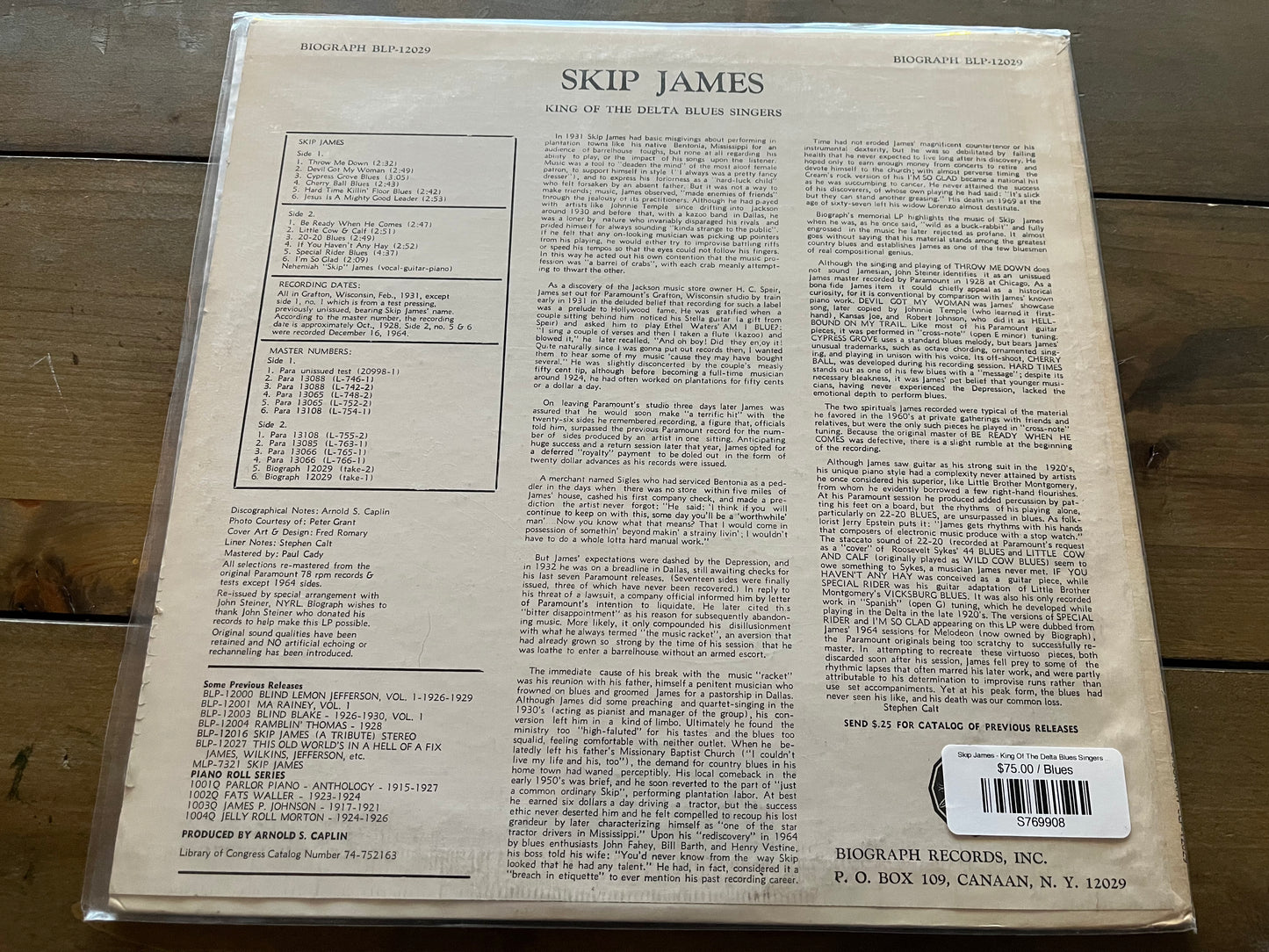 Skip James - King Of The Delta Blues Singers - Early Blues Recordings 1931