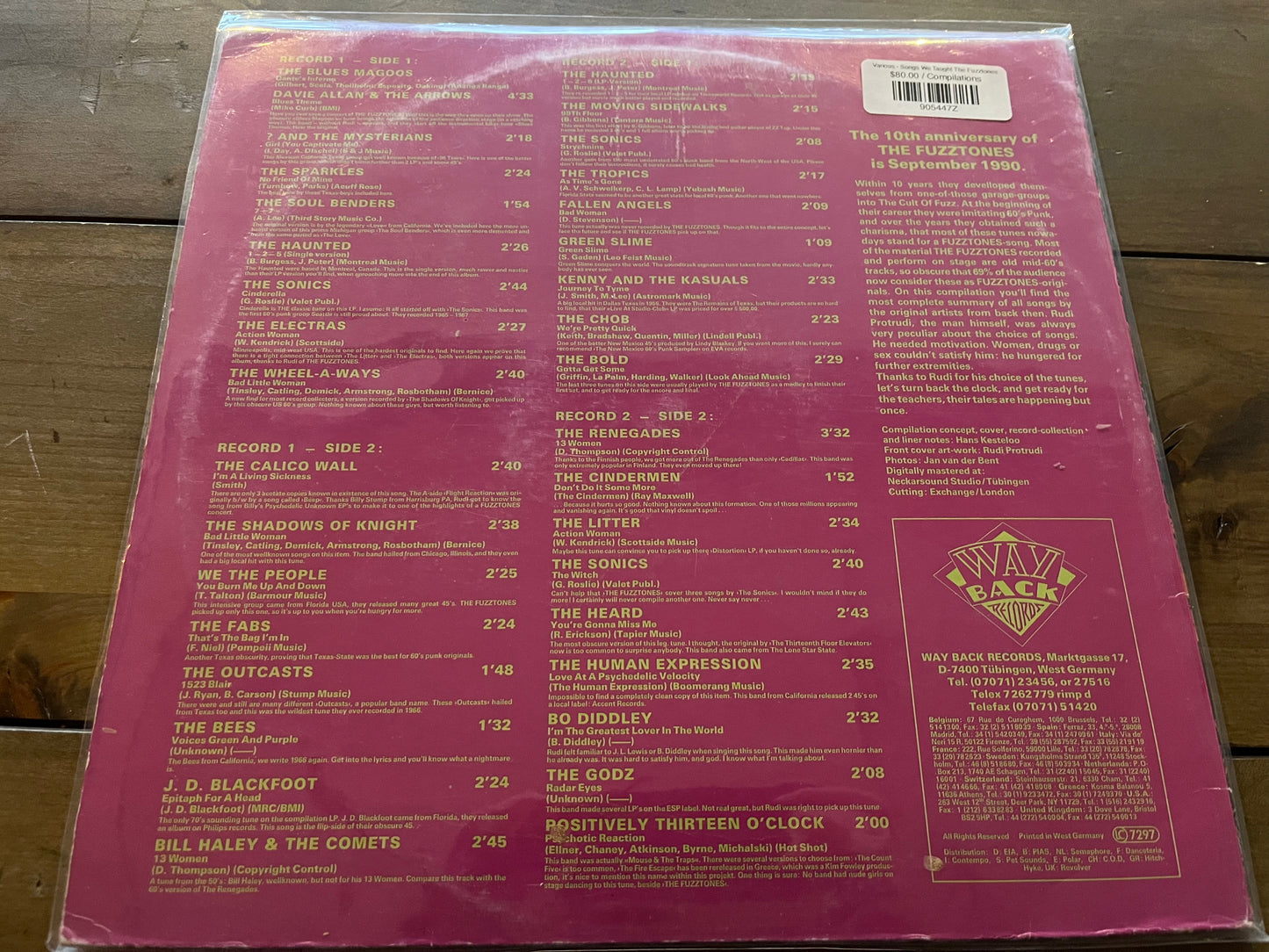 Various - Songs We Taught The Fuzztones